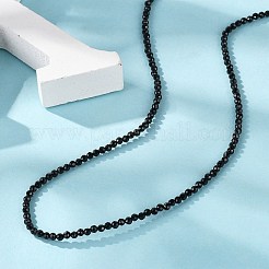 Natürliche schwarze Spinellperlenketten&nbsp;NJEW-K114-A-A20