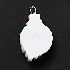 Pendentifs de noël en résine opaque&nbsp;RESI-G043-B02