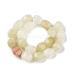 Fili di perline di giada di seta dorata naturale&nbsp;G-T138-78