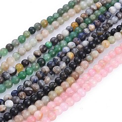 Chapelets de perles en pierre gemme naturelle&nbsp;G-F591-03M-6mm