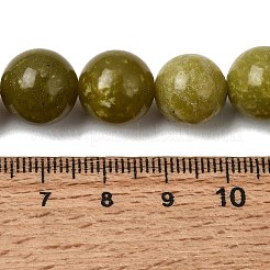 Naturels chinois perles de jade brins&nbsp;G-F363-12mm