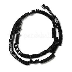 Natürliche schwarze Onyxperlenstränge (gefärbt und erhitzt).&nbsp;G-Z045-A15-01