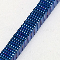 Electroplate non magnetici ematite Perle sintetiche heishi fili&nbsp;X-G-J171A-4x4mm-07