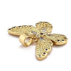 Pendentifs en laiton zircon cubique transparent&nbsp;ZIRC-J025-09G