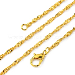 Chaîne de singapour en laiton faisant des colliers&nbsp;MAK-N029-04G