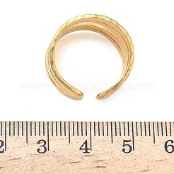Anneaux de manchette ouverts réglables en acier inoxydable 304 pour femmes&nbsp;RJEW-Z122-03G-06