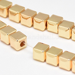 Electroplate non magnetici ematite sintetico fili di perline&nbsp;G-Q465-41KC