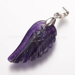 Natürlichen Amethyst Edelsteinanhänger&nbsp;X-G-E339-02E