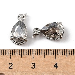 Ciondoli in ottone con zirconi cubici e cristallo di vetro&nbsp;KK-Q039-03P