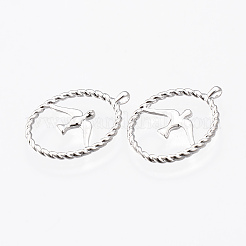 Messing Anhänger & Charms&nbsp;KK-N232-182P-NF