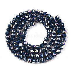 FilI di perline in vetro placcato&nbsp;EGLA-A044-P6mm-B16