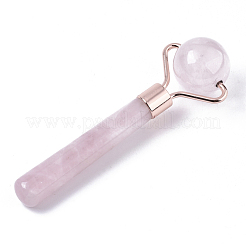 Natürliche Rosenquarz Mini Augenrolle Massage-Tool Hautpflege&nbsp;G-N0325-03