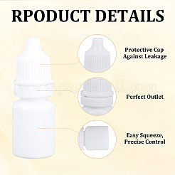 50 bouteille de colle en plastique avec 2 compte-gouttes en plastique jetables et 2 trémies entonnoir en plastique transparent&nbsp;AJEW-OC0005-27A