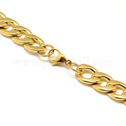 Collane a catena intrecciata/catena a maglie in acciaio inossidabile 304&nbsp;STAS-A028-N127G