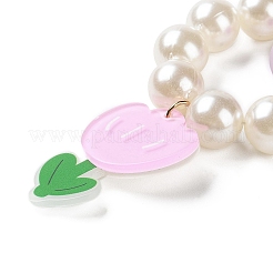 Décorations de pendentifs en acrylique à fleurs&nbsp;LS-HJEW-F019-04