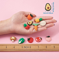 Cabochons décodés en résine&nbsp;CRES-KS0001-04