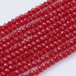 Fili di perline giada di vetro imitato&nbsp;GLAA-G045-A