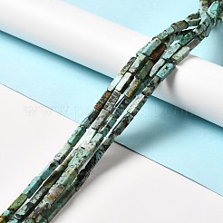 Natürliche afrikanische türkis (jasper) perlen stränge&nbsp;G-F729-01