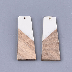 Pendentifs en bois de résine et de noyer&nbsp;RESI-S358-83H