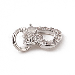 Messing micro pave klar zirkonia charme&nbsp;ZIRC-F132-38P