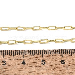 Colliers à chaîne trombone en laiton de 2.4 mm pour femmes&nbsp;KK-CBA2293-17G