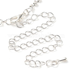 Collane e orecchini a bottone in lega con strass occhio di cavallo per donna&nbsp;SJEW-U001-01P-05