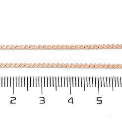 1.5 mm dicke Serpentinenketten aus Messing mit Gestellbeschichtung für Damen und Herren&nbsp;MAK-L044-12RG