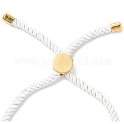 Bracelets coulissants en corde milan torsadée à moitié finis&nbsp;FIND-G032-01G-20