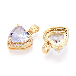 Messing Mikro ebnen Zirkonia Anhänger&nbsp;KK-N272-02G-01