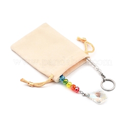 Chakra hoja cristal suncatcher radiestesia péndulo colgantes&nbsp;PALLOY-JF00461-01