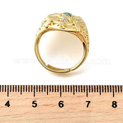 Verstellbare Messing-Manschettenringe für Damen&nbsp;RJEW-F181-03G
