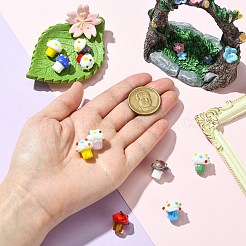 10 Stück 10 Farben handgefertigte holprige Bunte Malerei-Perlen&nbsp;LAMP-CJ0002-16