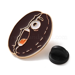 Alarmierte Emaille-Broschen in Form von Kaffeebohnen&nbsp;AL-I003-03G-01