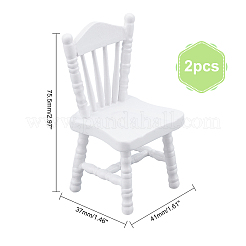 Mini chaise en bois&nbsp;AJEW-WH0251-38