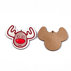 Pendentifs en tilleul imprimé&nbsp;WOOD-S045-053