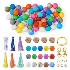Kit de fabrication de bracelet porte-clés bricolage&nbsp;DIY-TA0004-20