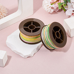2 Rolle 2 Farben segmentgefärbte runde Polyester-Drehschnüre&nbsp;OCOR-TA0003-65A