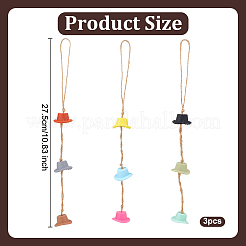 Décoration pendentif en silicone pour chapeau de cowboy&nbsp;HJEW-DR00021