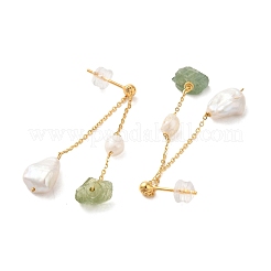Clous d'oreilles en argent sterling&nbsp;EJEW-K273-33G