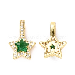 Ottone micro spianare pendenti zirconi&nbsp;ZIRC-A023-08LG