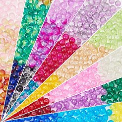 Perle di vetro crackle verniciate a spruzzo&nbsp;CCG-PH0002-01-6mm