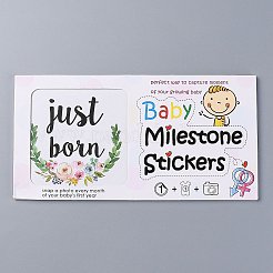 Blumenthemen baby fähigkeiten meilenstein aufkleber&nbsp;DIY-H127-B04