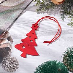 Weihnachten holz christbaum anhänger dekorationen&nbsp;HJEW-JM02166-01