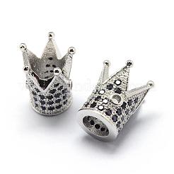 Perles de zircone cubique de placage de rack en laiton&nbsp;ZIRC-S034-01P