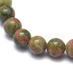 Braccialetti branello stirata Unakite naturali&nbsp;X-BJEW-K212-A-006