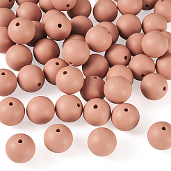 50pcs perles de silicone écologiques de qualité alimentaire&nbsp;SIL-TADJ0001-03D