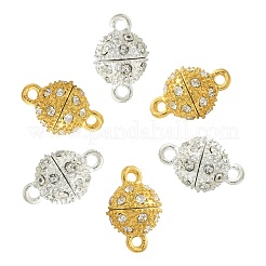 20 set di fermagli magnetici in ottone a 2 colori&nbsp;KK-CJ0001-85