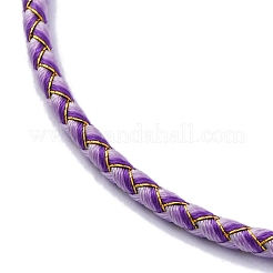 Fabrication de bracelets tressés en cordon polyester&nbsp;MAK-Z003-01G-28