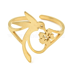 Offene Ringe aus Edelstahl 304&nbsp;RJEW-S237-01G