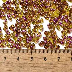 Spray bemalte Glasperlen&nbsp;SEED-F005-04A-01